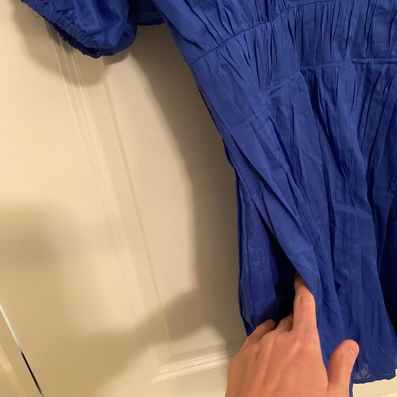 Blue Voile Mini Dress by Banana Republic - Picture 6 of 6